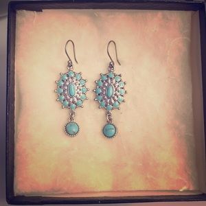 Lucky brand turquoise earrings! Like new! 🍀